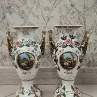 گلدان چینی گل برجسته