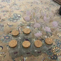 گیلاس خوری شش نفره ترک بهمراه شش عدد جا ادویه ای