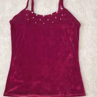 تاپ مخمل فول نگین دست دوز|لباس|جهرم, |دیوار