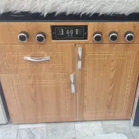 گاز همراه با کابینت۵۶/mdf هایگلس، ارسال رایگان رشت|اجاق گاز و لوازم برقی پختوپز|رشت, بازار|دیوار