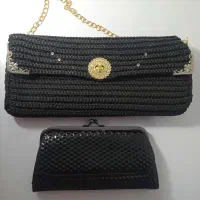 کیف مجلسی دست بافت و کیف پول