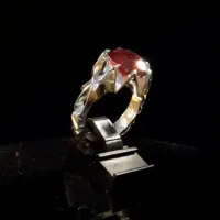 انگشتر نقره ، نگین یاقوت دست ساز|جواهرات|اراک, |دیوار