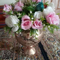 جامی طلایی با گل توش خیلی شیک