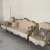 مبل استیل با عسلی
