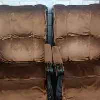 فروش دو دست مبل راحتی و مدل آمریکایی چوبی