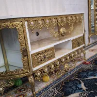 میز تی وی زیبا و سنگین برنز اصل|میز تلویزیون|بروجرد, |دیوار