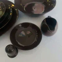 رومز سرویس 30 پارچه سرامیک قهوه ای