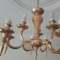 لوستر تمیز با روکش آب طلا|لوستر و چراغ آویز|تهران, حشمتیه|دیوار