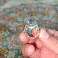 انگشتر فوق لوکس با سنگ توپاز با کیفیت ومرغوب