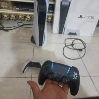 ps5  دیسک خور 2دسته همراه بازی درحد آک