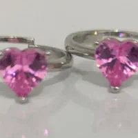 انگشتری جواهری نگین صورتی