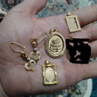 انواع پلاک و گوشواره طلا7درصدبالای تابلو با فاکتور