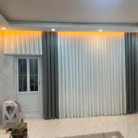 انواع پرده پانچی زبرا اداری پلیسه ای و مینیمال|پرده، رانر، رومیزی|اردبیل, |دیوار