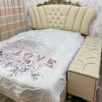 تخت خواب دونفره بدون تشک ب فروش میرسد
