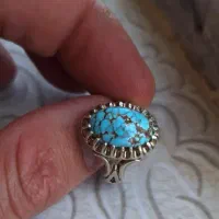 انگشتر فیروزه عنکبوتی