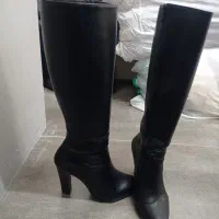 بوت بلند چرم اصل سایز ۴۰