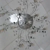 لوستر سقفی ۱۳ شاخه کریستالی