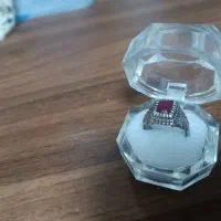 انگشتر نقره یاقوت سرخ کهنه کار دست|جواهرات|لاهیجان, کوی آزادگان|دیوار