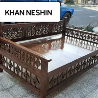 تخت شاهنشین چوبی|تخت و سرویس خواب|اهواز, فرهنگ شهر|دیوار