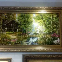 کوچه باغ بهاری بزرگ پرابریشم طرح جدید|تابلو فرش|تهران, علم و صنعت|دیوار