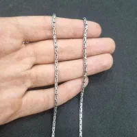 زنجیر نقره مردانه ترک مدل کرال گرد (گردنبند)