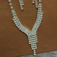 ست گردنبند و گوشواره نقره ای ترند و دخترونه|جواهرات|سبزوار, توحیدشهر|دیوار