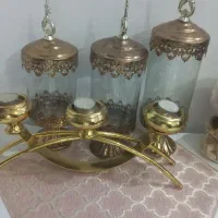 ظرف جای آجیل ۳تیکه وجاشمعی