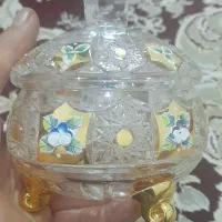 کریستال چک طلا کوب جام کریستال چک طلا کوب