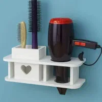 نظم دهنده سشوار و شانه شلف جاسشواری دیواری ضداب