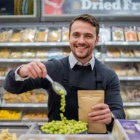 فروشنده آجیل و خشکبار در هایپر - 30میلیون با بیمه