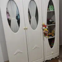 سرویس چوب کودک نوجوان جنس ام دی اف با روکش وکیوم|تخت و صندلی بچه|قم, آزادگان|دیوار