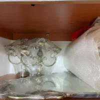 یک جفت شمعدانی سه شاخه و یک آینه پایه دار|آینه|تهران, سعادت‌آباد|دیوار