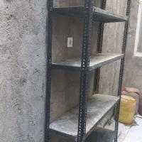 قفسه فلزی و جا کفشی و صندلی اهنی
