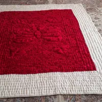 لحاف نونو داخل بارالیاف با رویه مخمل باملحفه نو|رختخواب، بالش، پتو|نوشهر, |دیوار