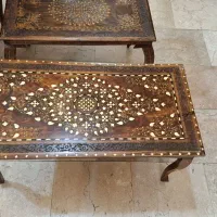 3عددمیز کشمری هندی 70ساله انتیک