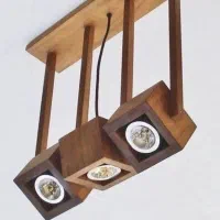 لوستر چوبی