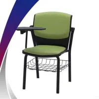 ۱ عدد صندلی دسته دار دانش آموزی چرم مشکی ماکان