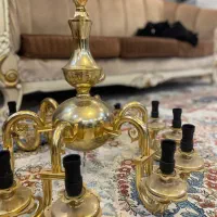 لوستر ۱۲ شعله برنجی برند انصاری