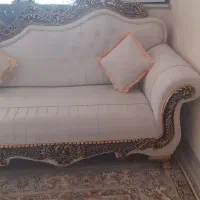 سلام یک دست مبل هفت نفره بایک‌میزجلو و دوعدد عسلی|مبلمان خانگی و میز عسلی|یزد, |دیوار