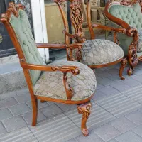 مبل کلاسیک استیل دسته چوبی چپندر قاب دار|مبلمان خانگی و میز عسلی|تهران, بهارستان|دیوار