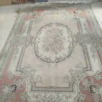 یک جفت فرش ماشینی کرم ۹متری سالم وزیبا|فرش|کرمان, |دیوار