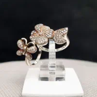 تعدادی انگشتر نقره زنانه|جواهرات|فردیس, نسترن غربی|دیوار