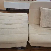 دو راحتی تک نفره تختخواب شو|مبلمان خانگی و میز عسلی|رشت, منظریه|دیوار