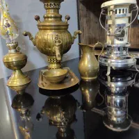 سماور ذغالی برنجی اصل ۳مهر