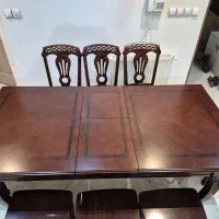 میز نهارخوری مالزی تبدیلشو ۶ به ۸ کمجا