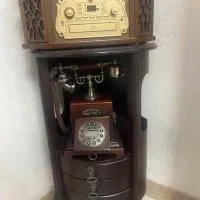 گرامافون بامیز ‌وتلفن چوبی