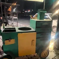 دستگاه بلال تنوری ، منقل جگرکی و یخچال ۶ درب