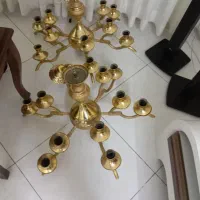 لوستر فلزی روکش طلا|لوستر و چراغ آویز|مشهد, جاهد شهر|دیوار