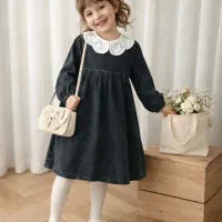 پیراهن جین دخترانه شیک