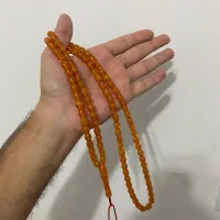 تسبیح کهربا رگه دار 101 عددی کلکسیونی